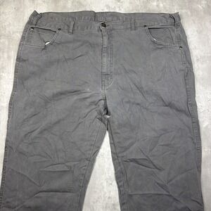 Dickies Gray 5 Pocket Straight Leg Canvas Work Pants Size Men's 44x30 USA